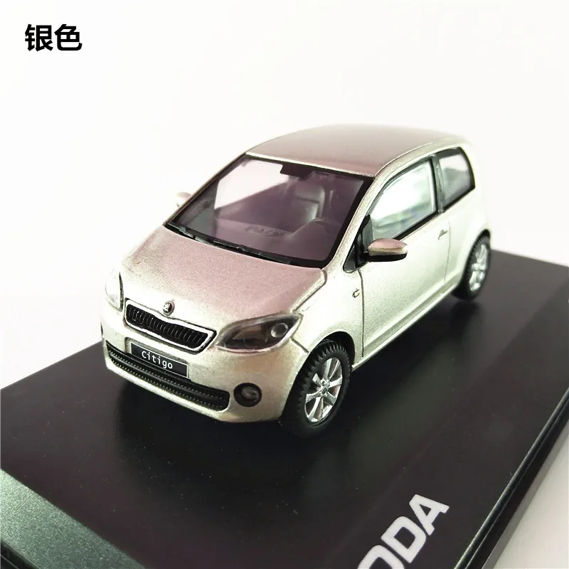 Abrex 1/43 масштабная модель автомобиля игрушки Skoda Citigo литая металлическая модель автомобиля игрушка для подарка, детей, коллекции, украшения