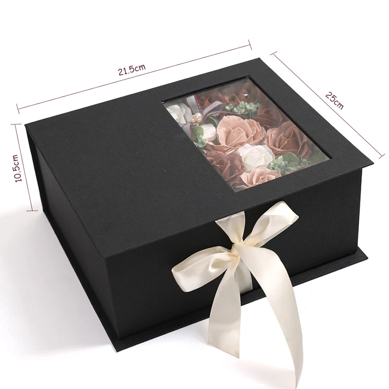 JAROWN Artificial Soap Flower Rose Gift Box Wedding Souvenir Valentine's Day Creative Birthday Novelty Gift Rose Soap Home Decor (34)