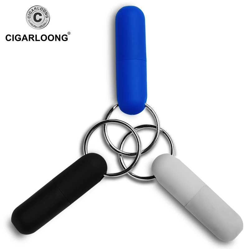 CIGARLOONG Cigar Punch Bullet style пластиковый брелок для ключей с 8 мм отверстием (белый и