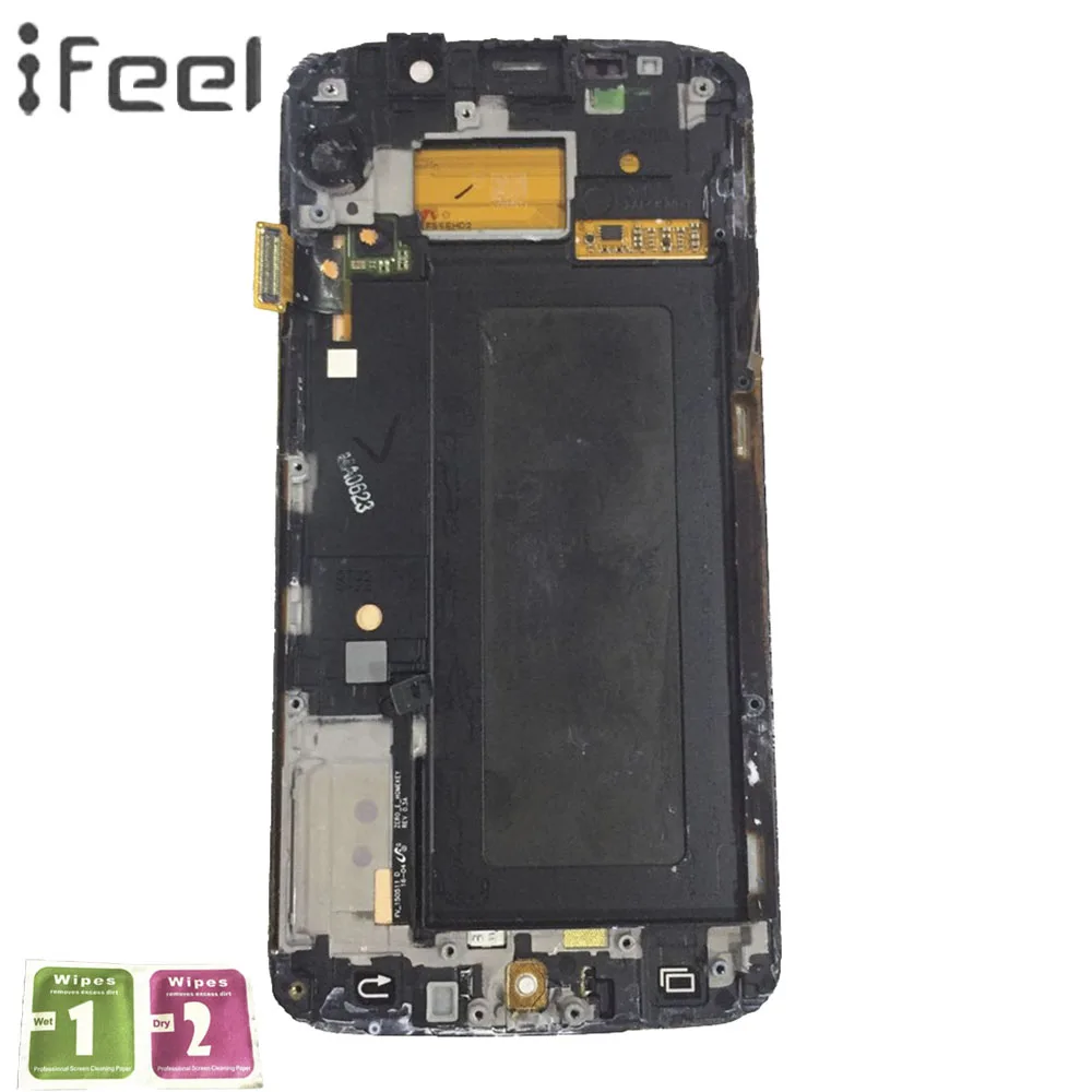 

For Samsung Galaxy S6 Edge G925 G925F SM-G925F LCD Display Touch Screen Digitizer Assembly with frame 5.1inches