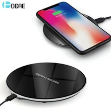 DCAE Беспроводное зарядное устройство для samsung galaxy S8 S9 Plus Note 9 8 Qi Беспроводная зарядка для iPhone XS Max X 8 XR USB Mobile Charge Pad