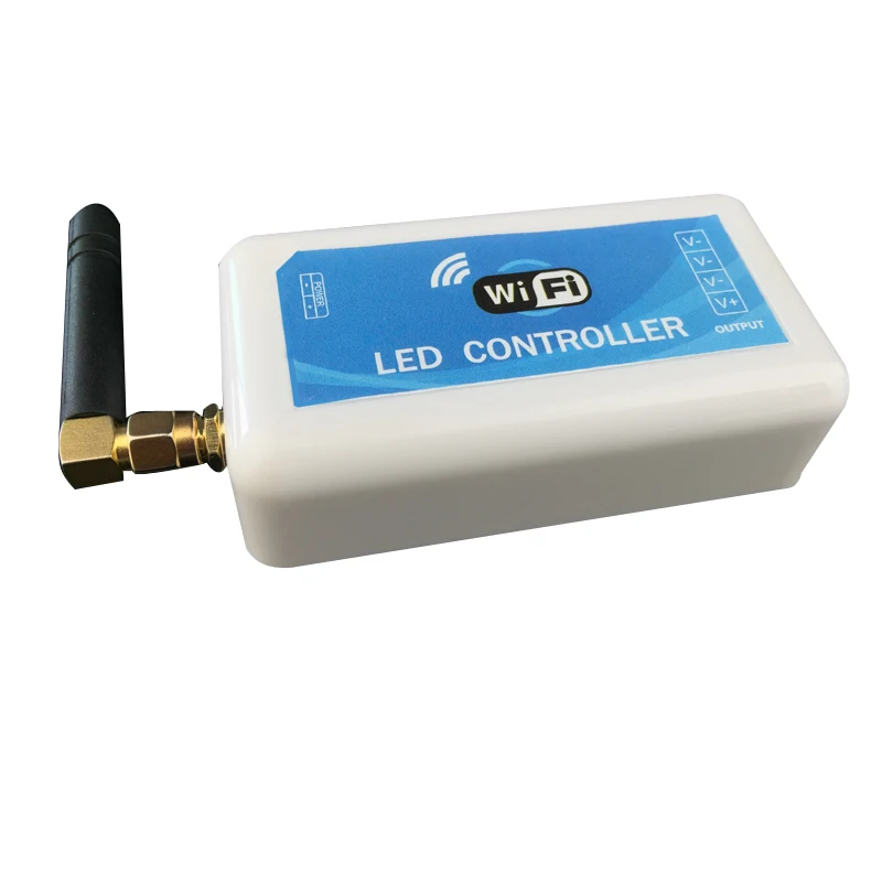 

mini dc12v 24v single color led wifi controller control smd 5050 3528 single color led strip light by smartphone