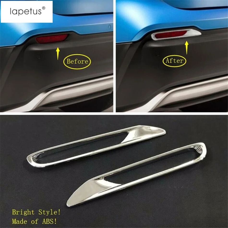 

Lapetus Accessories Fit For Nissan Qashqai J11 2018 Rear Tail Trunk Fog Lights Lamps Frame Molding Cover Kit Trim 2 Piece / ABS