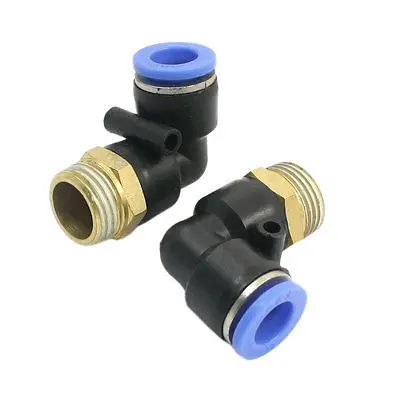 

2pcs 1/2PT Male Thread 14mm to 12mm Pneumatic Quick Fitting Coupler
