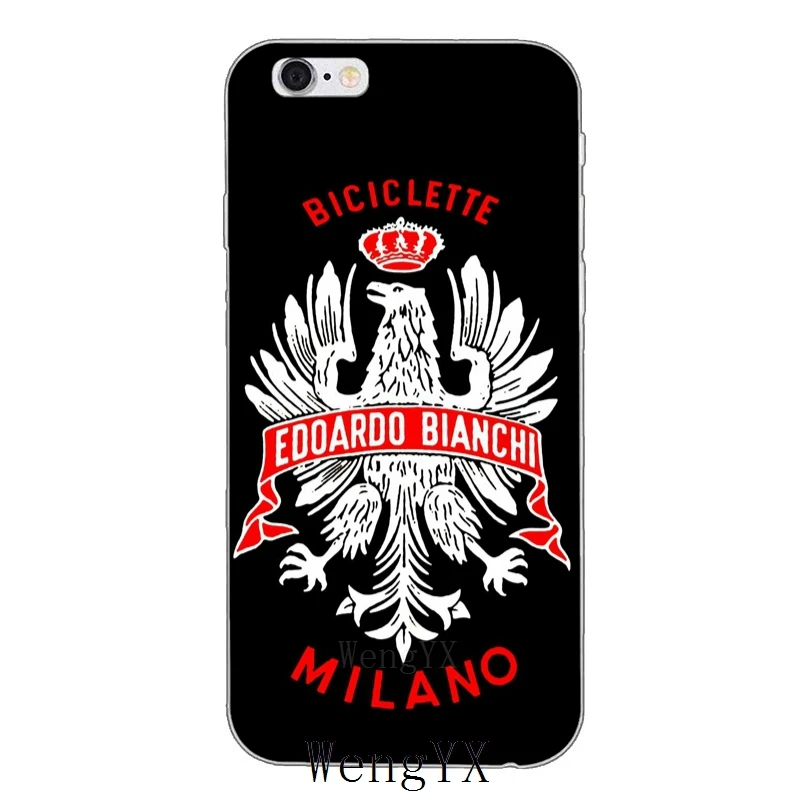 Bianchi велосипед логотип тонкий силиконовый мягкий чехол для телефона для Apple iPhone 4 4S 5 5S 5c SE 6 6s 7 8 plus X XR XS Max