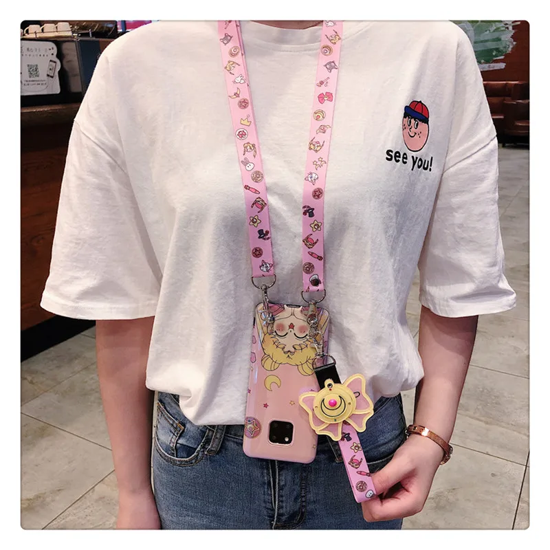 Чехол Sam S10 plus Sailor moon розовый милый мягкий чехол для телефона samsung Galaxy S9 S8 S7 edge note8
