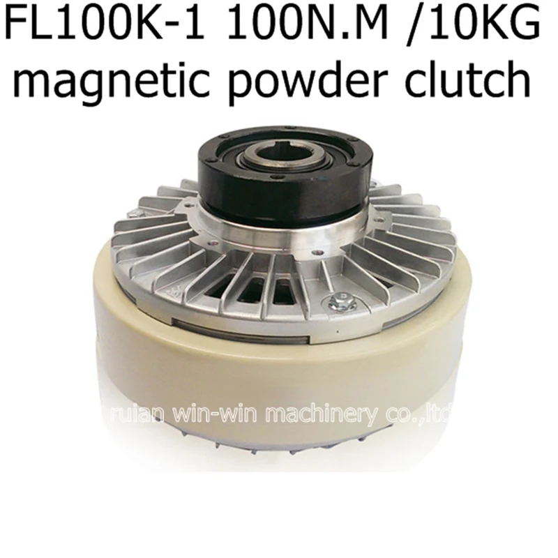 Fl100k 1 100n M 10kg Hollow Spindle Magnetic Powder Clutch For