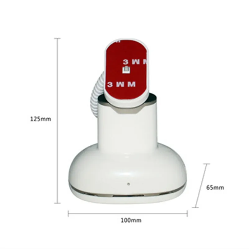(10 set/lot) CJ7000 white color abs material remote control built-in buzzer tabletop mobile phone burglar alarm holder