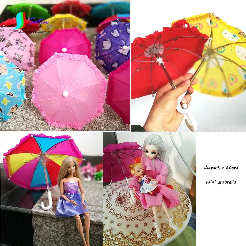 Muñeca bebé niña DIY accesorio decoración para el hogar, Mini paraguas colorido 26cm de diámetro, paraguas de tamaño pequeño para decorar el hogar S0728H|umbrella styles|umbrella umbrellaumbrella for doll - AliExpress