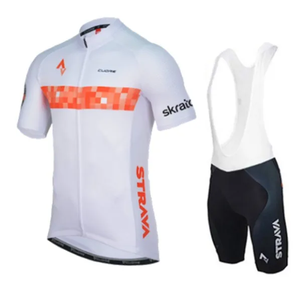 Pro Team Strava, мужские велосипедные Джерси, комплекты, одежда для велоспорта, с коротким рукавом, комплекты для велоспорта, Майо, Ropa Ciclismo, MTB, комплект для велоспорта - Цвет: cycling set5
