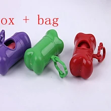 100 шт./лот Быстрая кости Тип собака отходов коробка с ОТХОДОВ POOP сумка Pet Pooper случайный цвет