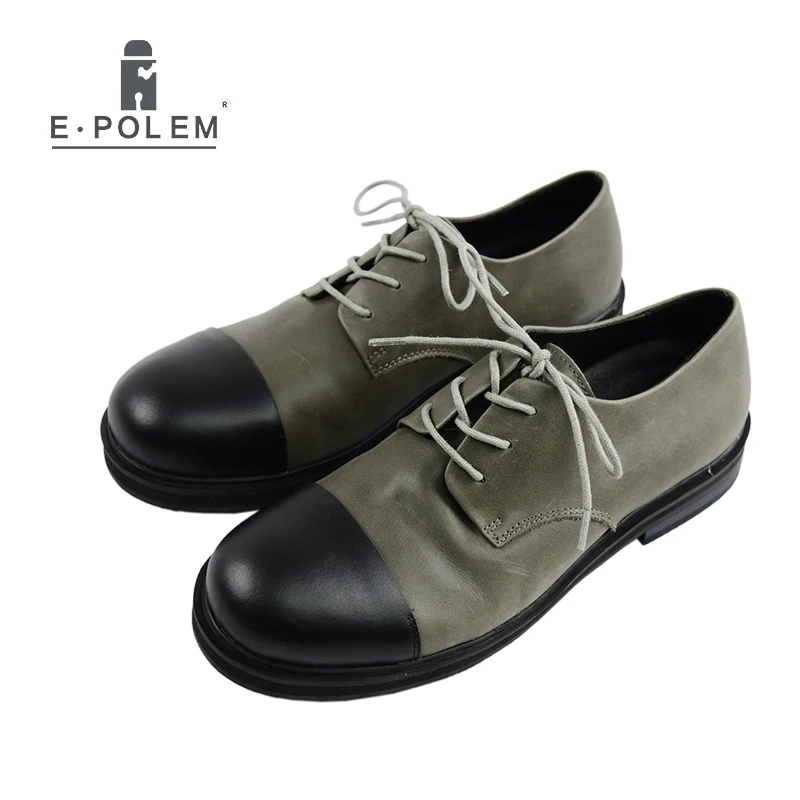 

New Fashion Style Men Shoes casual men's shoes High quality Leather cowhide platform shoes Motorcycle Flats shoes