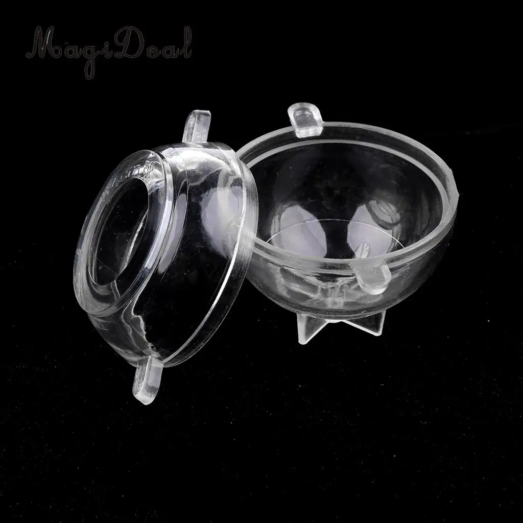 MagiDeal 2pcs Durable Plastic Round Soap Candle Making Mold Holders Mould for Handmade Soap Candle Making Accessories