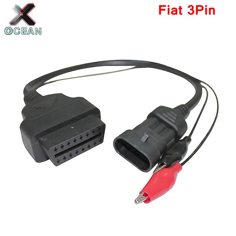 Новый для Fiat 3 Pin для Alfa для Lancia до 16 штырьевой OBDII OBD2 obd-II Соединительный адаптер автомобильный кабель obd для fiat 3pin диагностики