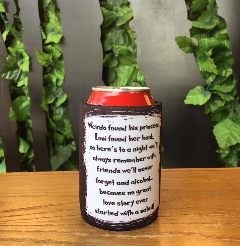 250pcs/lot Stubby Holders Custom With Customer Design/Logo Print Neoprene Beer Cooler Can For Wine Foods And Bottle | Багаж и сумки