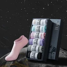 THUNSHION, женские дышащие спортивные носки, тапочки для бега, йоги, повседневная одежда, антибактериальные Невидимые носки Asakuchi