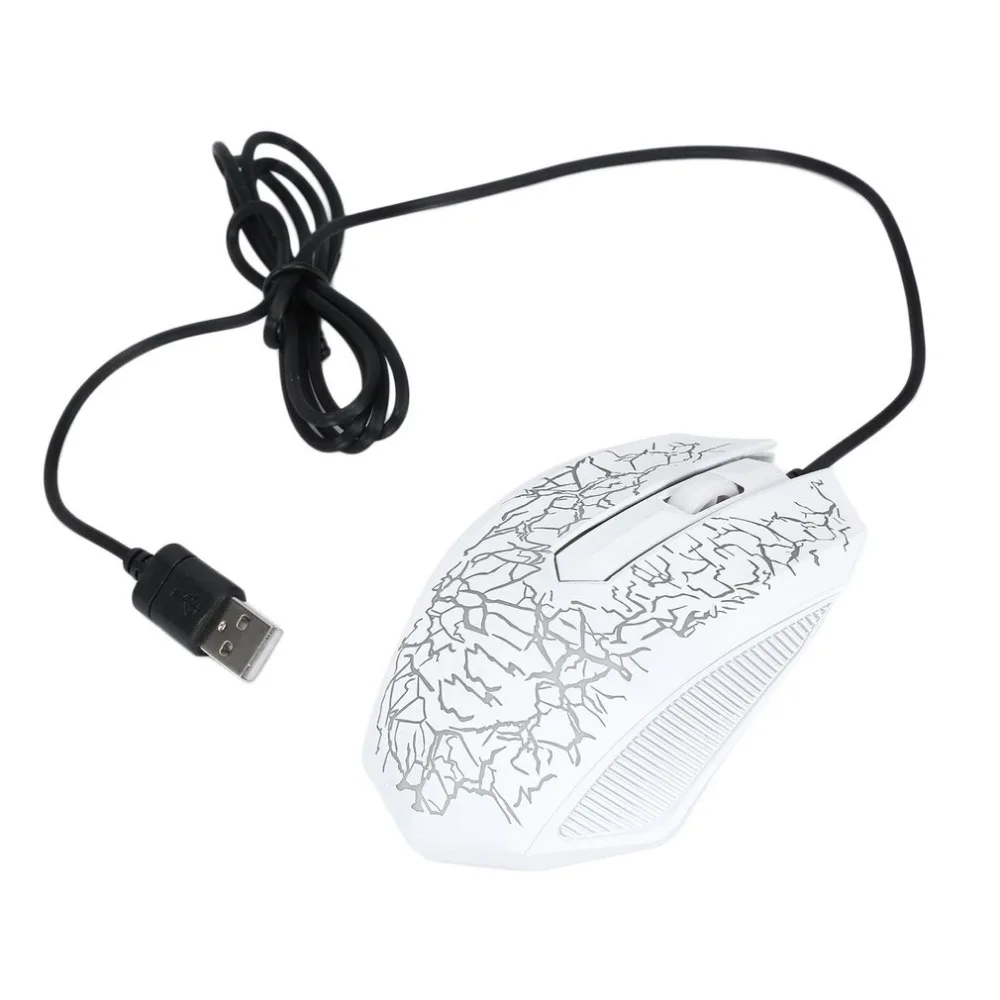 3200 Точек на дюйм светодио дный оптическая 3 кнопки 3D USB проводной игровой Мышь Pro Gamer световой компьютерных мышей для ПК USB проводная мышь