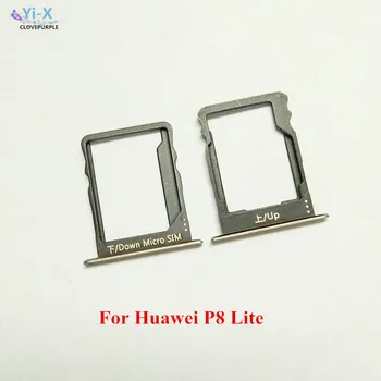 

10Sets/Lot SIM Card Slot Tray Holder Adapter Repair Parts for Huawei P8 Lite