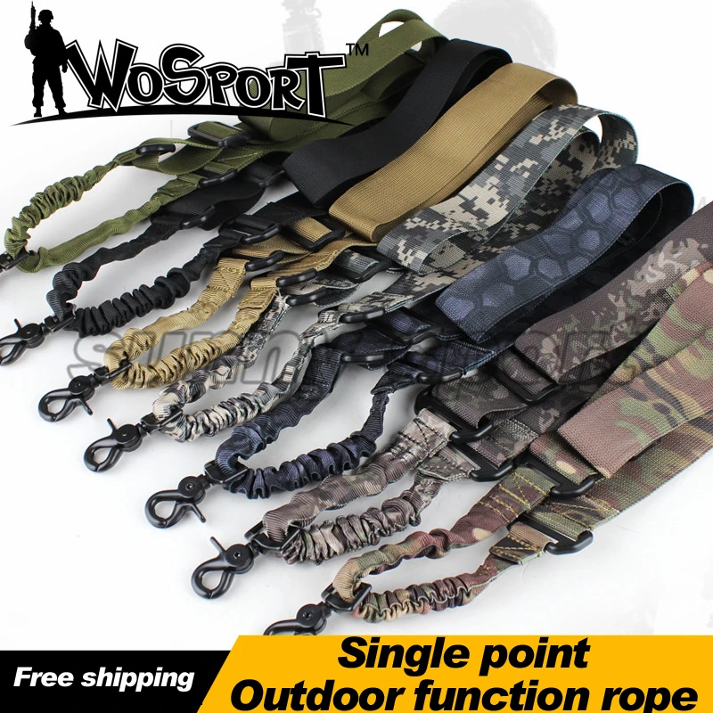 Outdoor sports essential hanging belt rope gun function with a single
