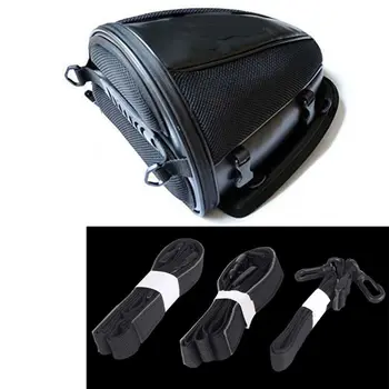 

Motorcycle Tail Bag Luggage Multifuction Waterproof Back Seat Carry Bag Handbag Motorbike Scooter