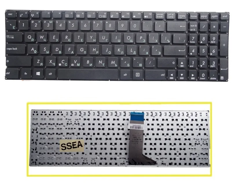 

SSEA NEW Russian Keyboard no frame For Asus X551 X551C X551CA F550 F550V X552C X552E X554L X551M X551MA Laptop RU Keyboard
