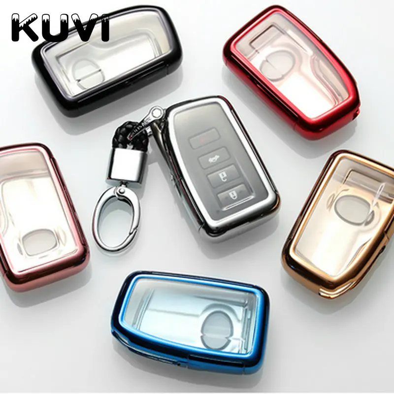 

PC+TPU Car Key Cover For Lexus NX GS RX IS ES GX LX RC 200 250 350 LS 450H 300H Key Case cover keychain keyring