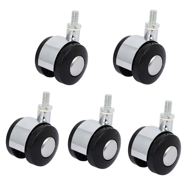 Durable Alloy Swivel Castor Wheels Furniture Splint Rolling Brake Caster Home Office Computer Chair Castor 21