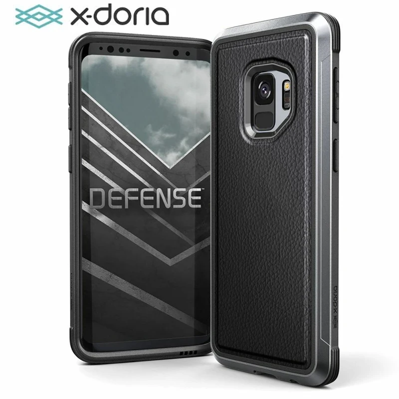 Защитный чехол X-Doria для Samsung Galaxy S9 Plus защитный в стиле милитари алюминиевый |