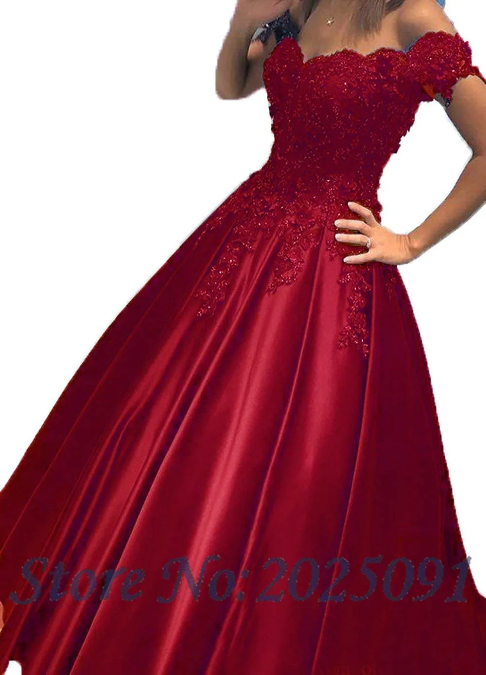 Бордовые длинные платья для выпускного вечера с v-образным вырезом А-силуэт атласная аппликация вечернее платье 16 платьев свадебные платья G063
