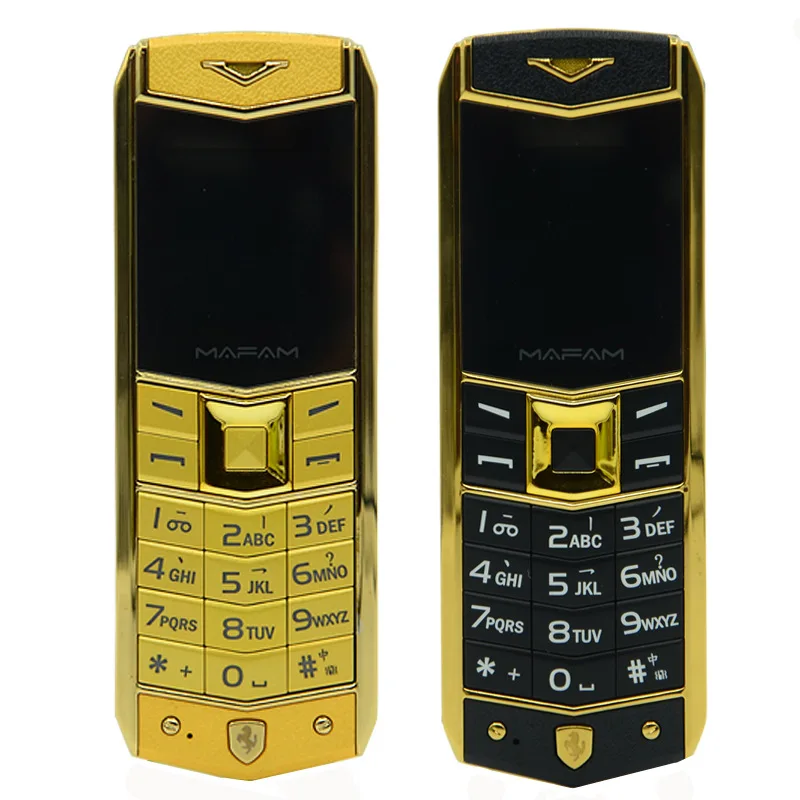 Роскошный мобильный телефон с металлическим корпусом, автомобильный логотип, две sim-карты, мобильный телефон, вибрация, MP3, русский язык, арабский, испанский, французский, A8