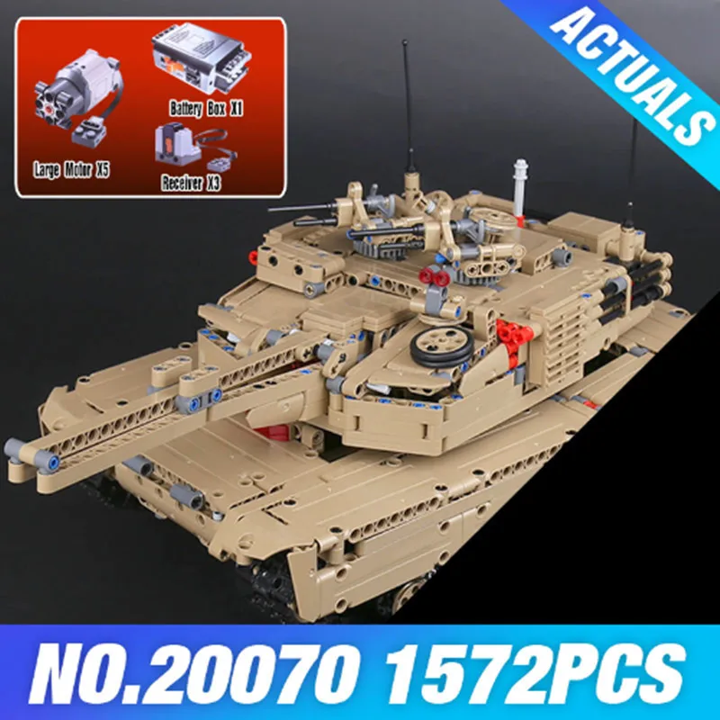 

LEPIN Military RC Tank lepin 20070 Building Blocks Bricks legoing technic tank legoing Military set building block brick