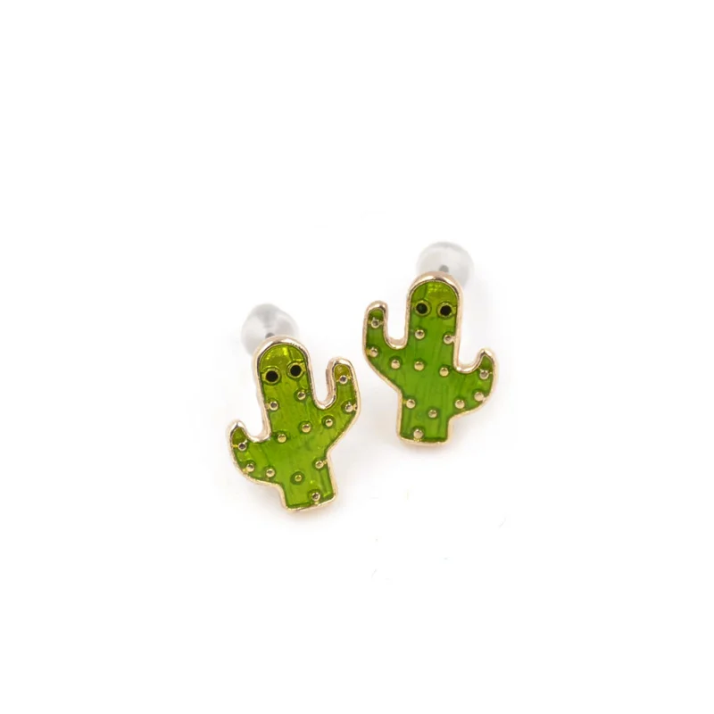 2 шт. женские серьги гвоздики С КАКТУСОМ|fashion stud earrings|stud earringswomen earrings |