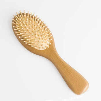 

22.3*6.6cm Wooden Best Women Men Kid Child Home Travel Salon Hair Care Tool Professional Paddle Hairbrush Hair Brush And Comb