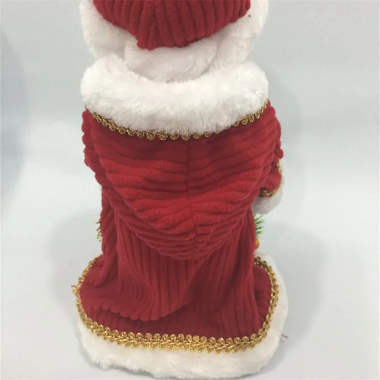 Decorações de Boneca para Crianças Russo Musical Papai Noel Natal Criativo 12 Polegada Elétrica Falando Brinquedos 10 Russo musical papai noel decorações de boneca