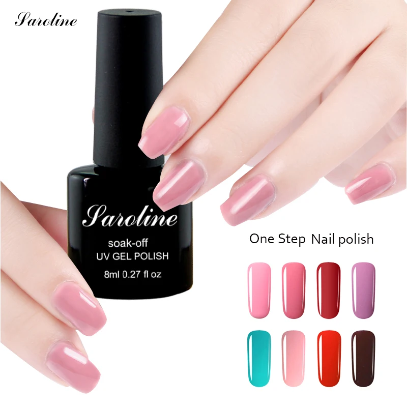 One Step Gel Nail Polish No Primer Top Coat Gel Varnishes Long Lasting