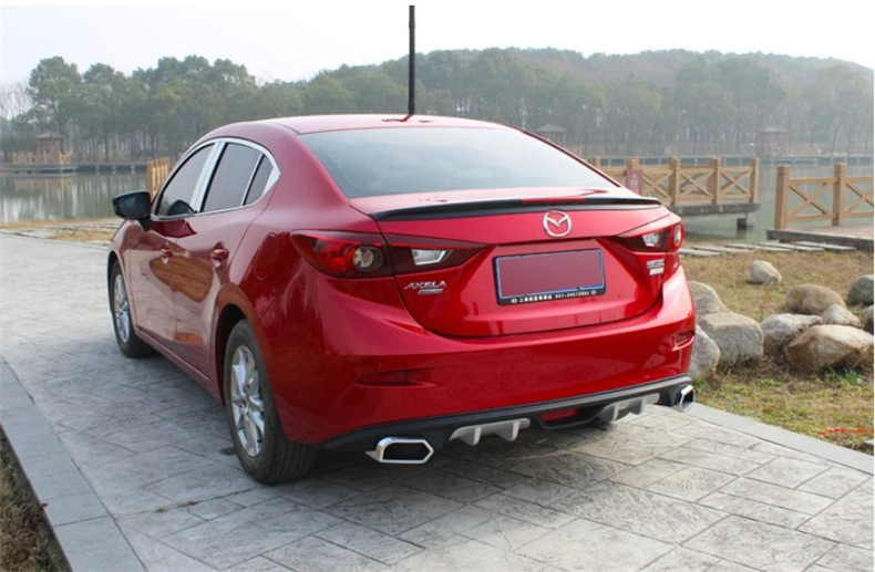 Для Mazda 3 Axela. задний спойлер бампер автомобиля диффузор Авто Интимные аксессуары
