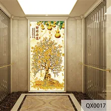 Пользовательские 3D Ткань текстильные обои для стен тканью фрески матовый шелк прихожей коридор китайский денежное дерево моющиеся