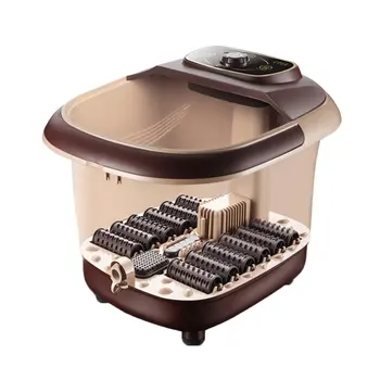 

Foot Tub Automatic Massage Heated Foot Bath Barrel Home Electric Heated Footbath Portable Durable Infrared Sterilization