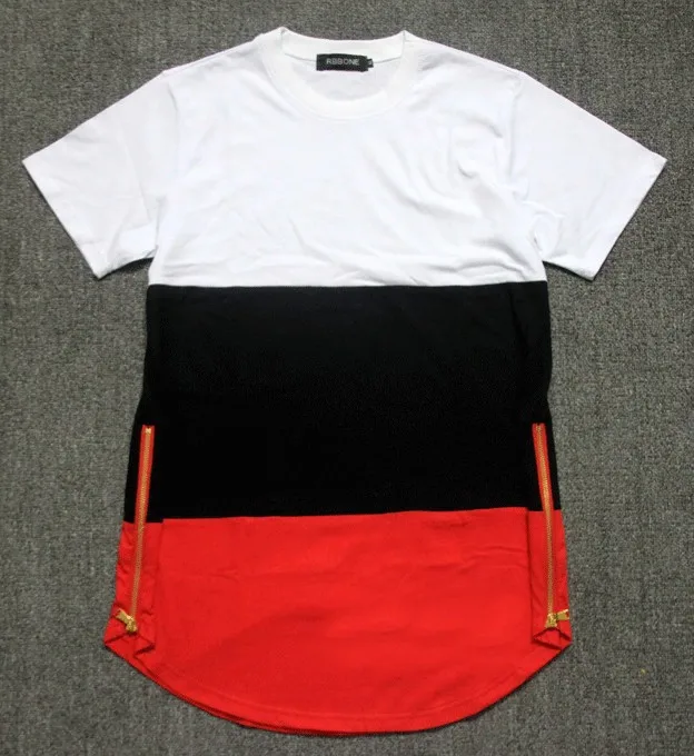 off white t shirt black and red