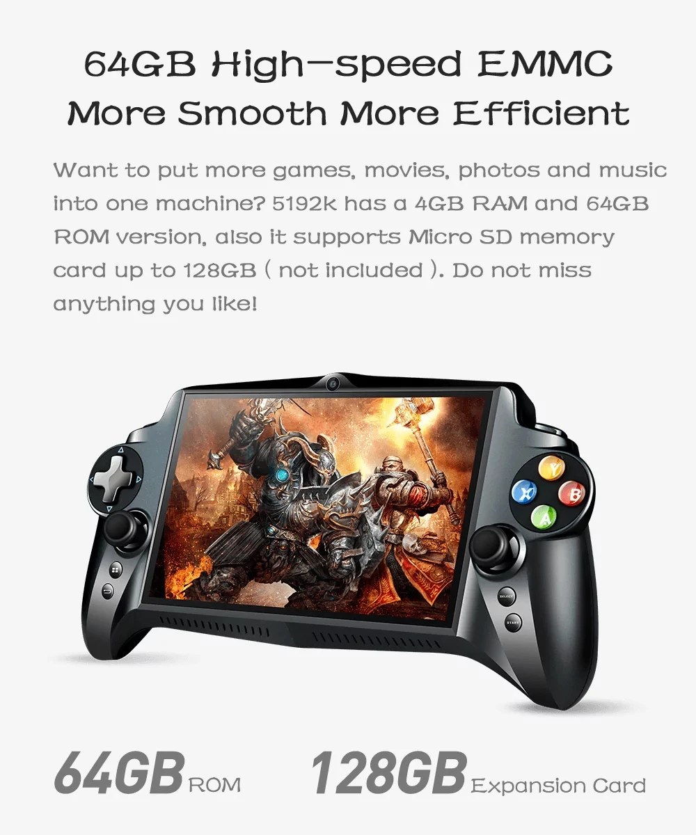 GamePad Game Tablet PC RK3288 7'' Android 4.4 Quad Core Game Handheld Console (3)