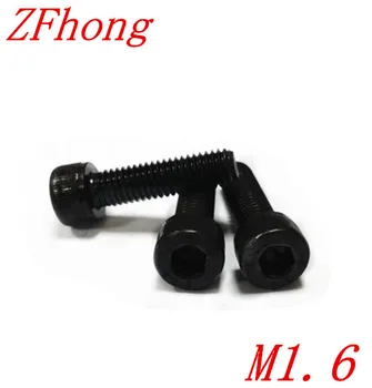 

100PCS DIN912 Grade12.9 M1.6*3/4/5/6/8/10/12/14/16 Hexagon Hex Socket Head Cap Screw