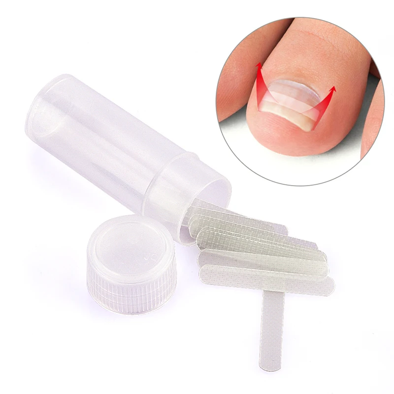 

10pcs Professional Ingrown Toe Nail Correction Pedicure Straightening Clip Toenails Protector Elastic Patches Toenail Treatment