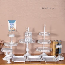 Дочери торт для детского праздника стенд set13 штук дисплей для свадебного торта в виде пирожного инструменты тарелка для конфет вечерние событие украшение дома