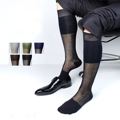 2017 Men New Arrival nylon stockings Sexy Male stockings sock men's ...