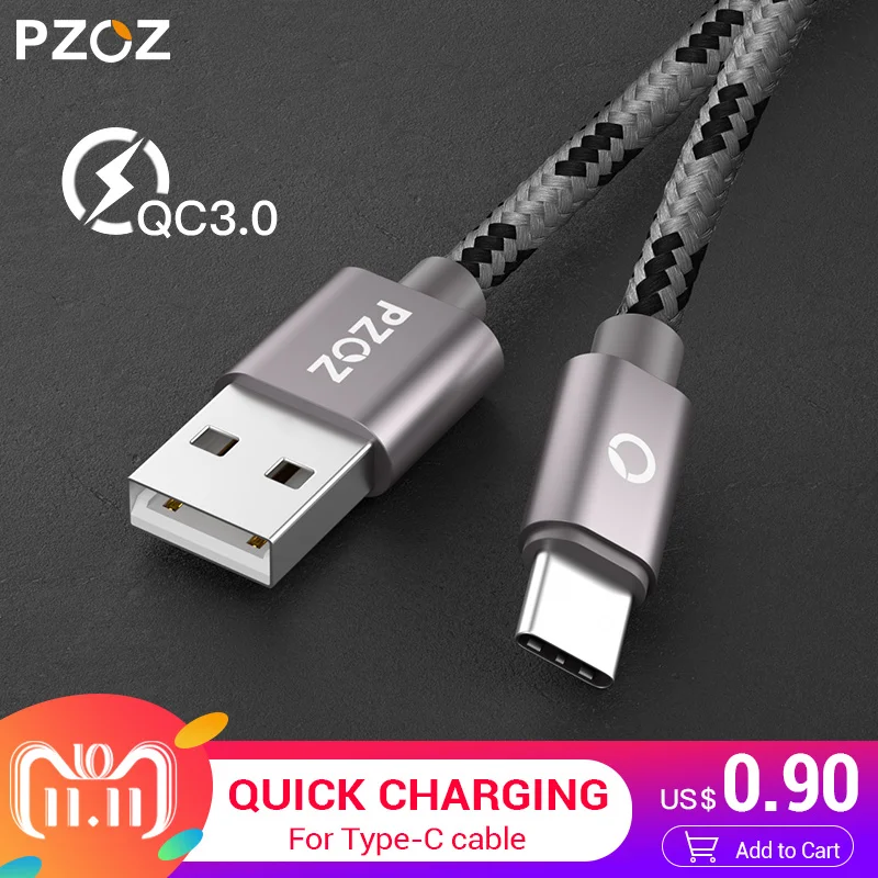PZOZ USB Type C Fast Charging usb c cable Type-c data Cord Phone Charger For ipad pro Samsung S9 S8 Note 9 8 pocophone F1 Xiaomi цена PZOZ USB Type C Fast Charging usb c cable Type-c data Cord Phone Charger For ipad pro Samsung S9 S8 Note 9 8 pocophone F1 Xiaomi цены онлайн