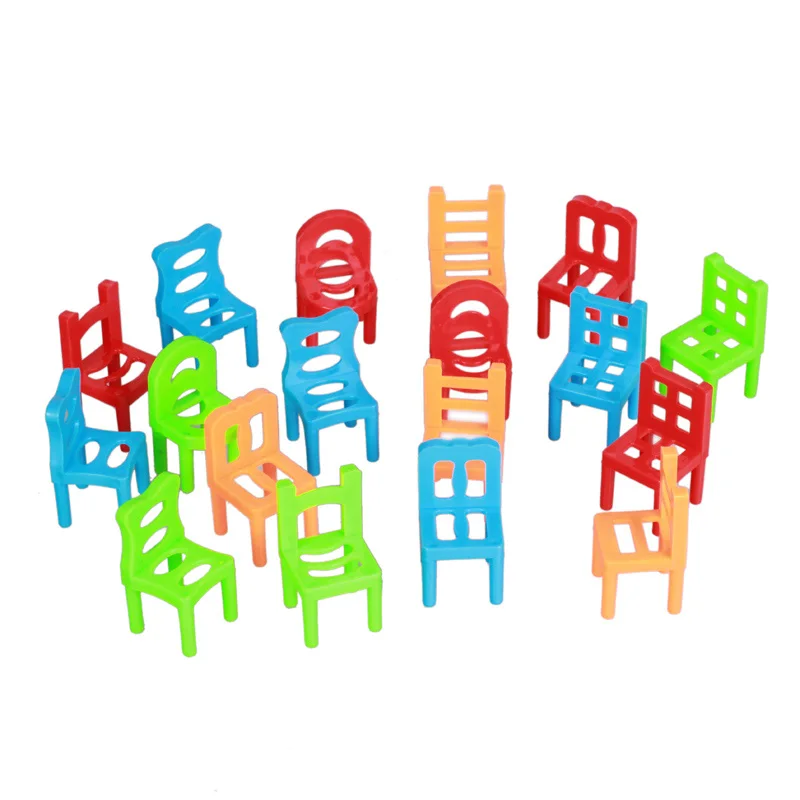 18 шт. балансировочные кресла, детские развивающие игрушки с балансом, головоломка, балансировочная игра, АБС пластик