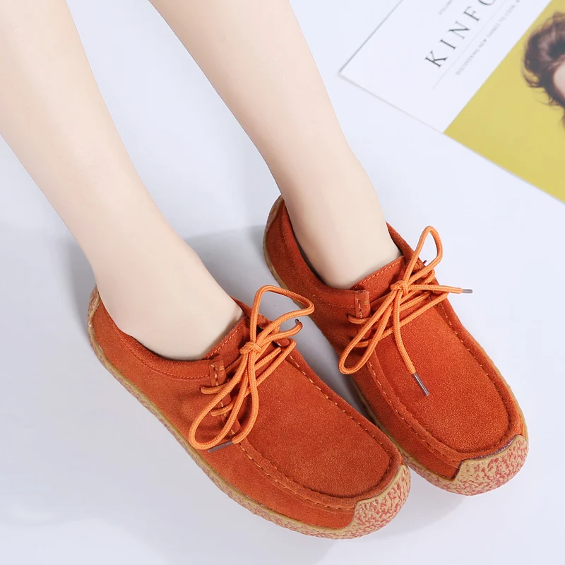 

CAMTOO Women's Platform Sneakers 2019 New Flat Women Shoes Casual Woman Lace-Up Creepers Moccasins Comfortable Footwear