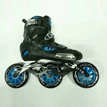 War Wolf 3*110 мм скоростной скейт полу-solft взрослых Обувь для роликов, скейтборда Встроенные коньки Patines для уличных гонок бесплатное Катание на коньках