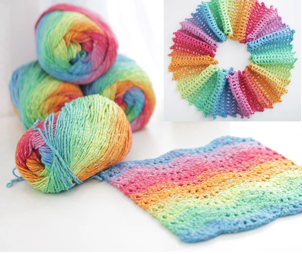 Buy 100g Gradient color thread Scarf cap handwork knit