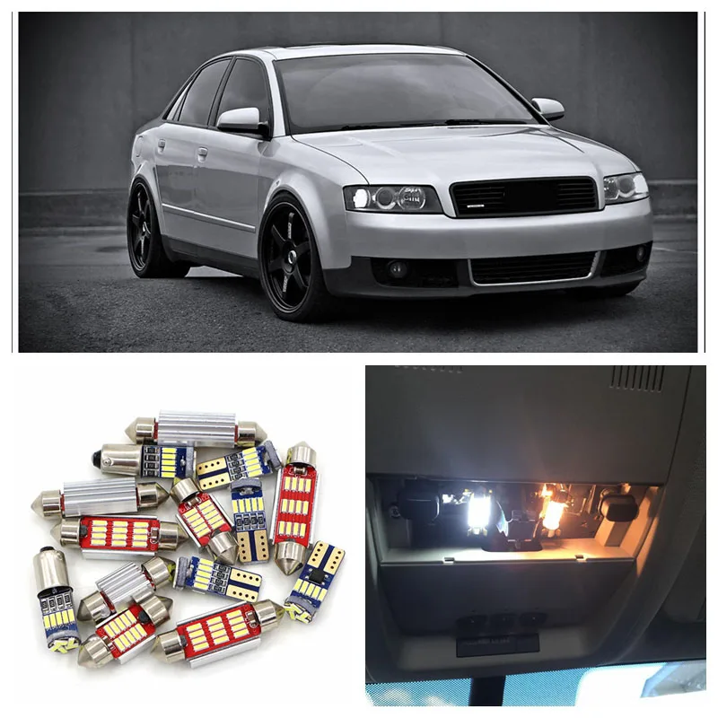 15 Bulbs Super White 5630 Led Interior Light Kit For Ford